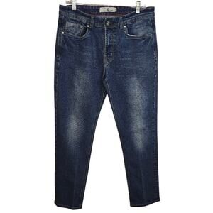 Refinery Republic Blue Denim Jeans Medium Wash Slim Fit Stretch Men's Size 34x30